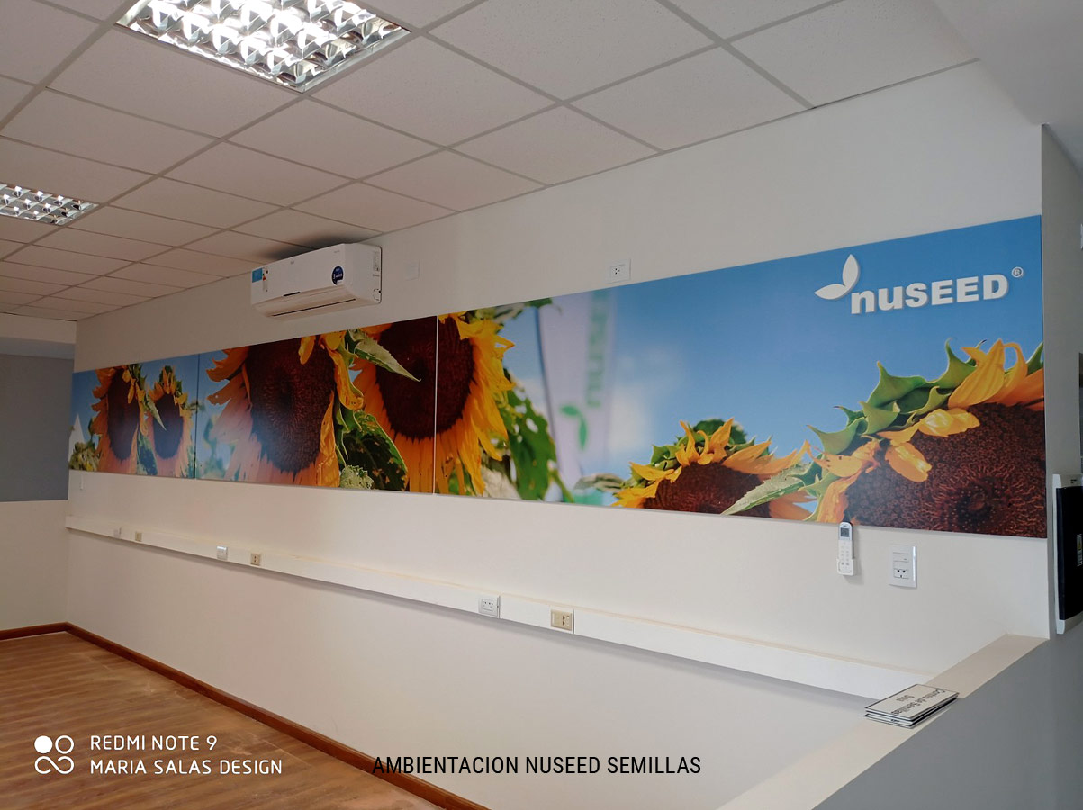 Ambientación para la empresa Nuseed Semillas por María Salas Diseño & Deco