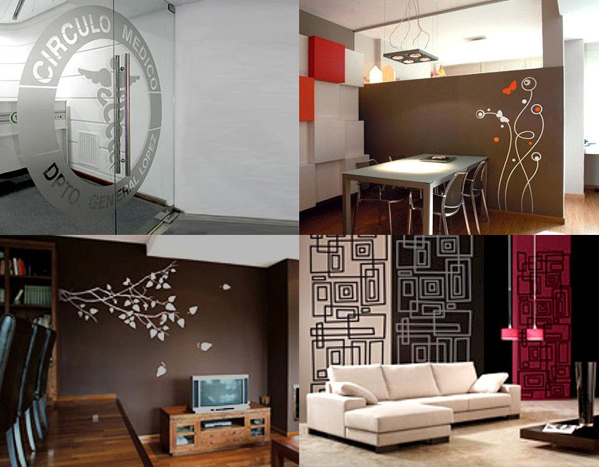 Decoración de interior, ambientes con vinilo en clínicas, viviendas, empresas, corporaciones, by María Salas Diseño e Interiorismo