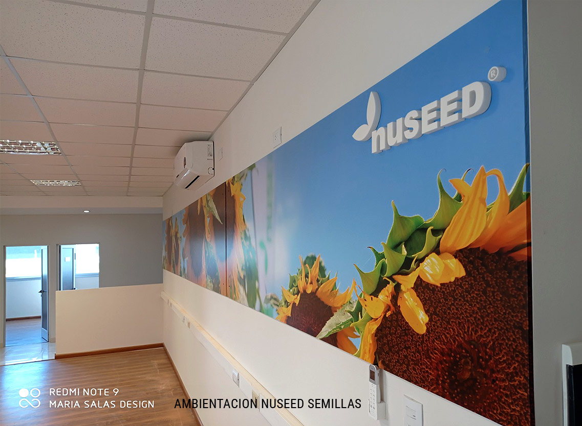 Ambientación para la empresa Nuseed Semillas por María Salas Diseño & Deco
